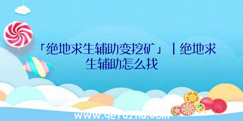 「绝地求生辅助变挖矿」|绝地求生辅助怎么找